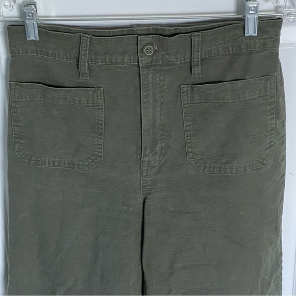 J. Crew Point Sur washed wide-leg crop pant green 35909 - Picture 2 of 12